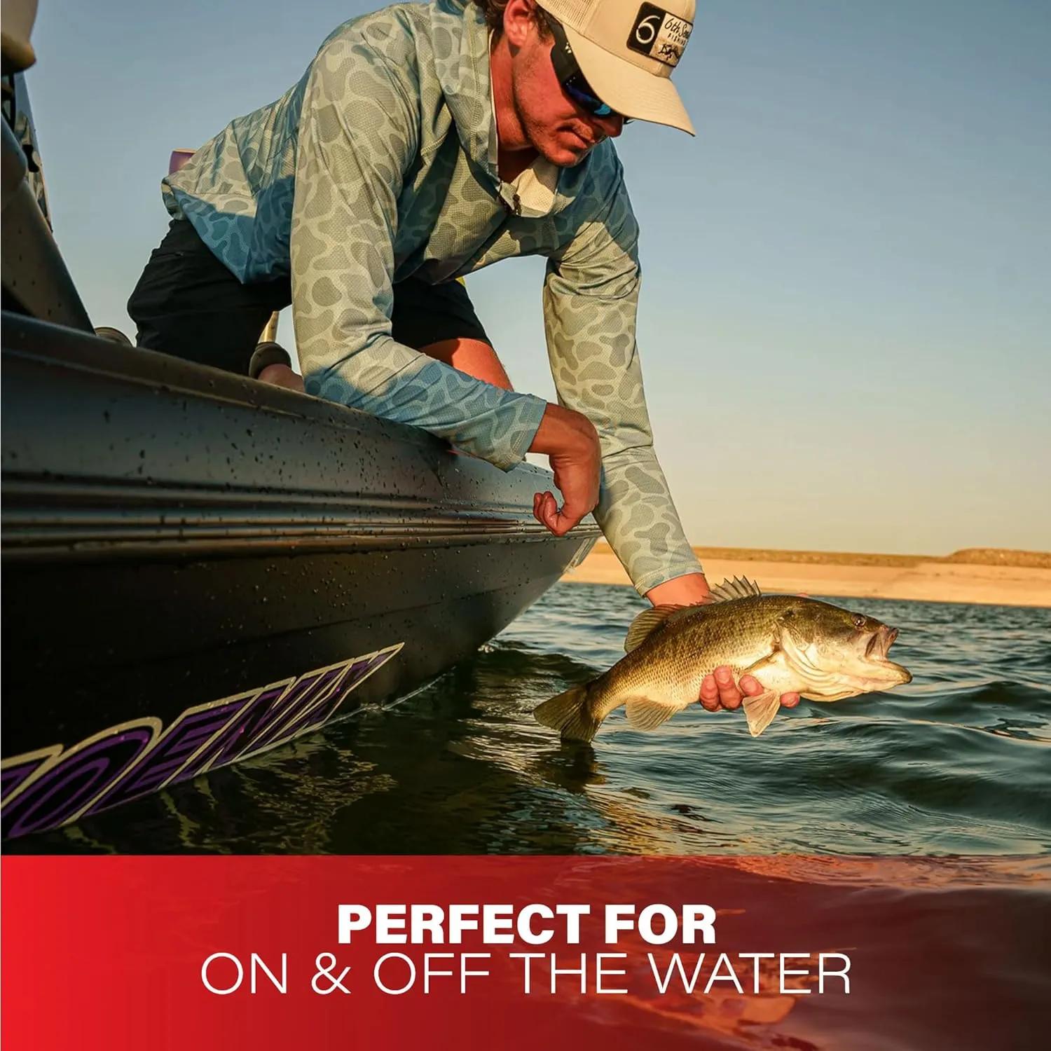 6th Sense FishLite™ Hooded Sun Shirt – Lightweight, Breathable, HexoSense™ Moisture Wicking Technology