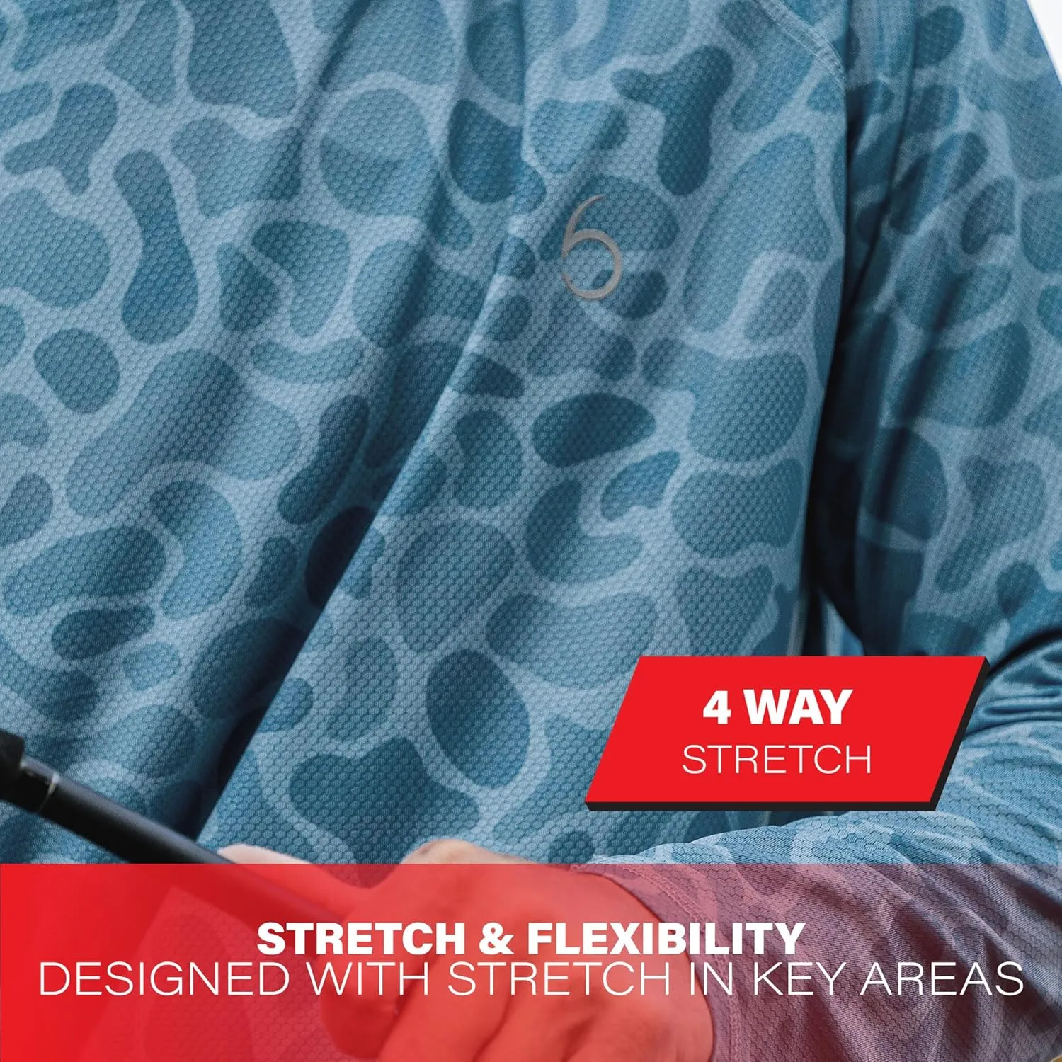 6th Sense FishLite™ Hooded Sun Shirt – Lightweight, Breathable, HexoSense™ Moisture Wicking Technology
