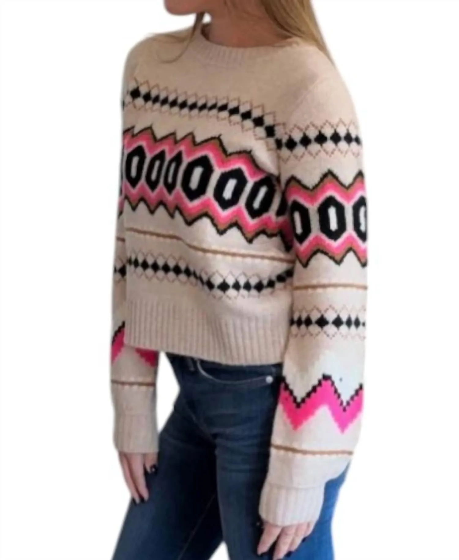 &Isla - Eden Oversized Fair Isle Sweater
