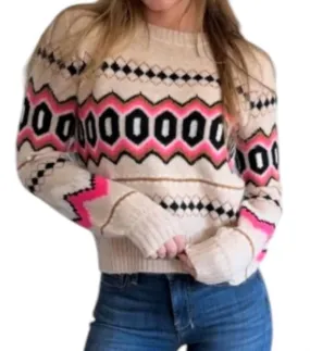 &Isla - Eden Oversized Fair Isle Sweater