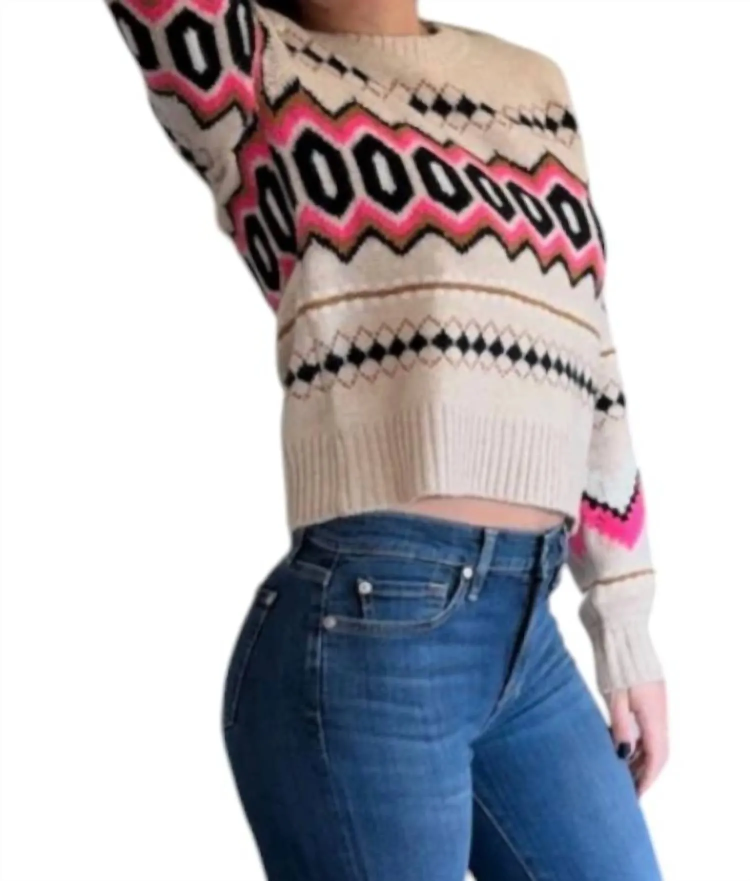 &Isla - Eden Oversized Fair Isle Sweater