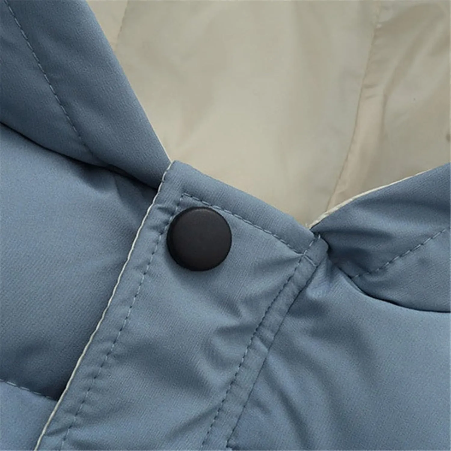 Baby Kids Winter Coat Puffer Down Jacket Solid Windproof Light Winter Snowsuit Coat Hooded Outwear with Pocket