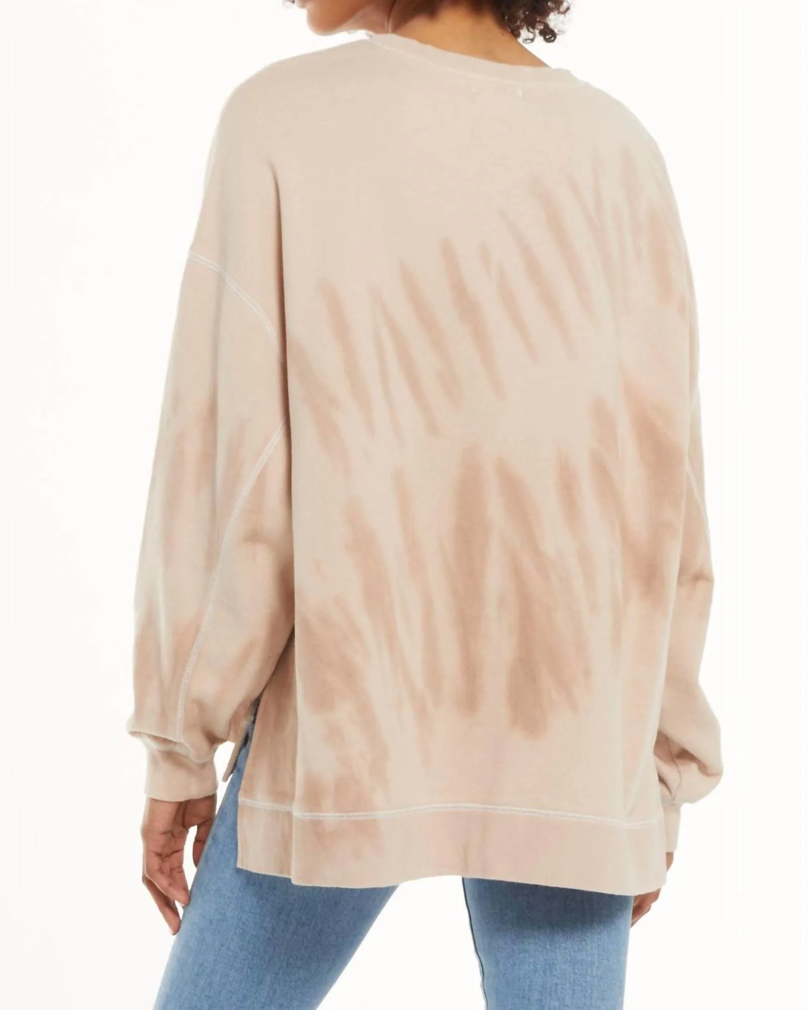 Biloxi Oversized Pullover in Natural Tie Dye | Natural Tie Dye