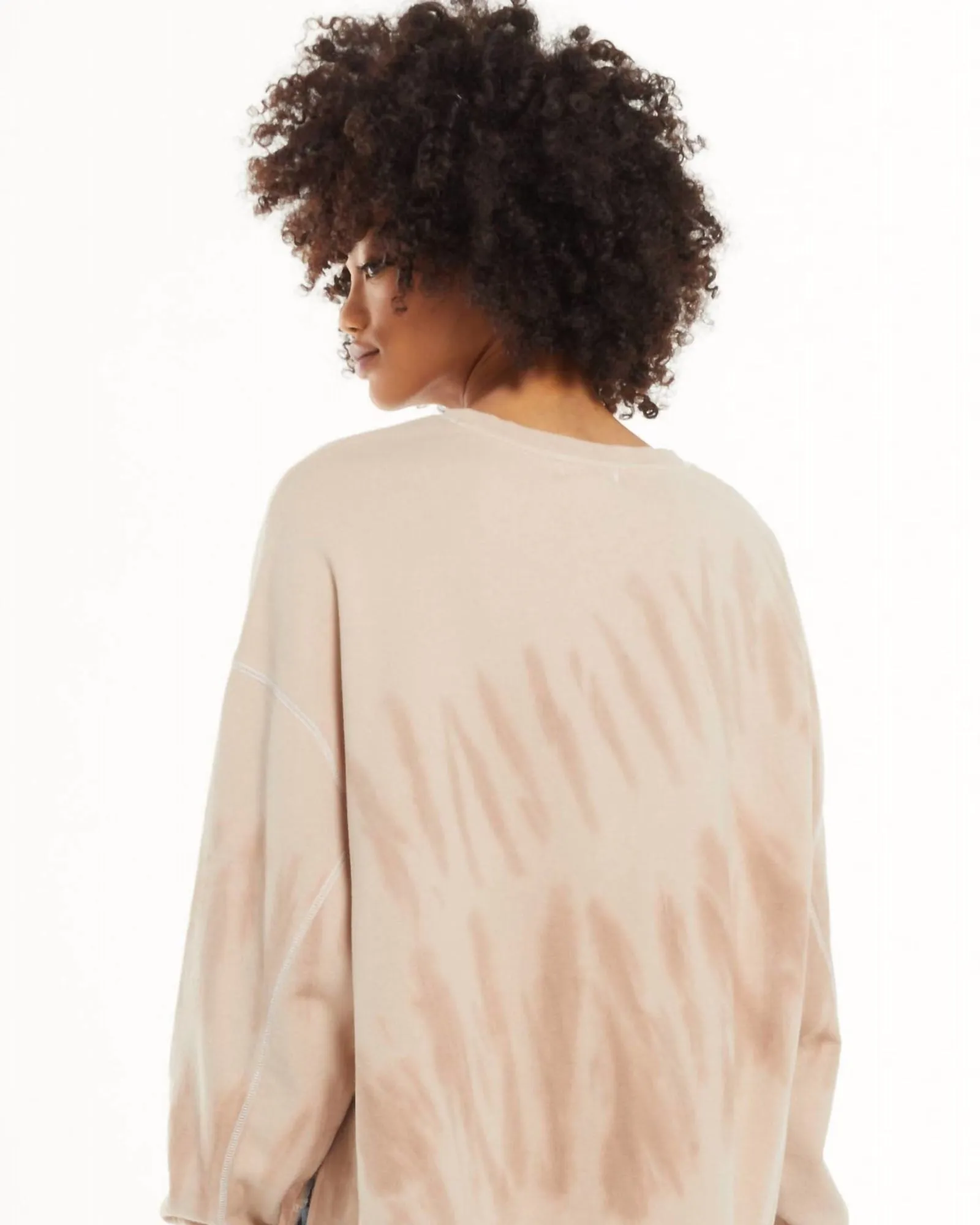 Biloxi Oversized Pullover in Natural Tie Dye | Natural Tie Dye