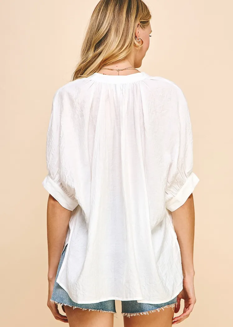 Bondi Blouse-White ***FINAL SALE***