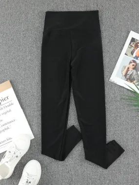 Brown Faux Leather Leggings