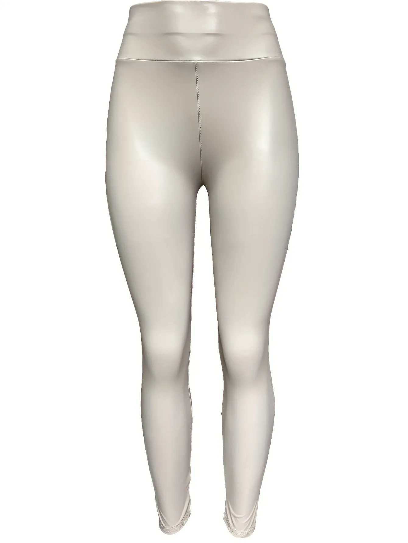 Brown Faux Leather Leggings