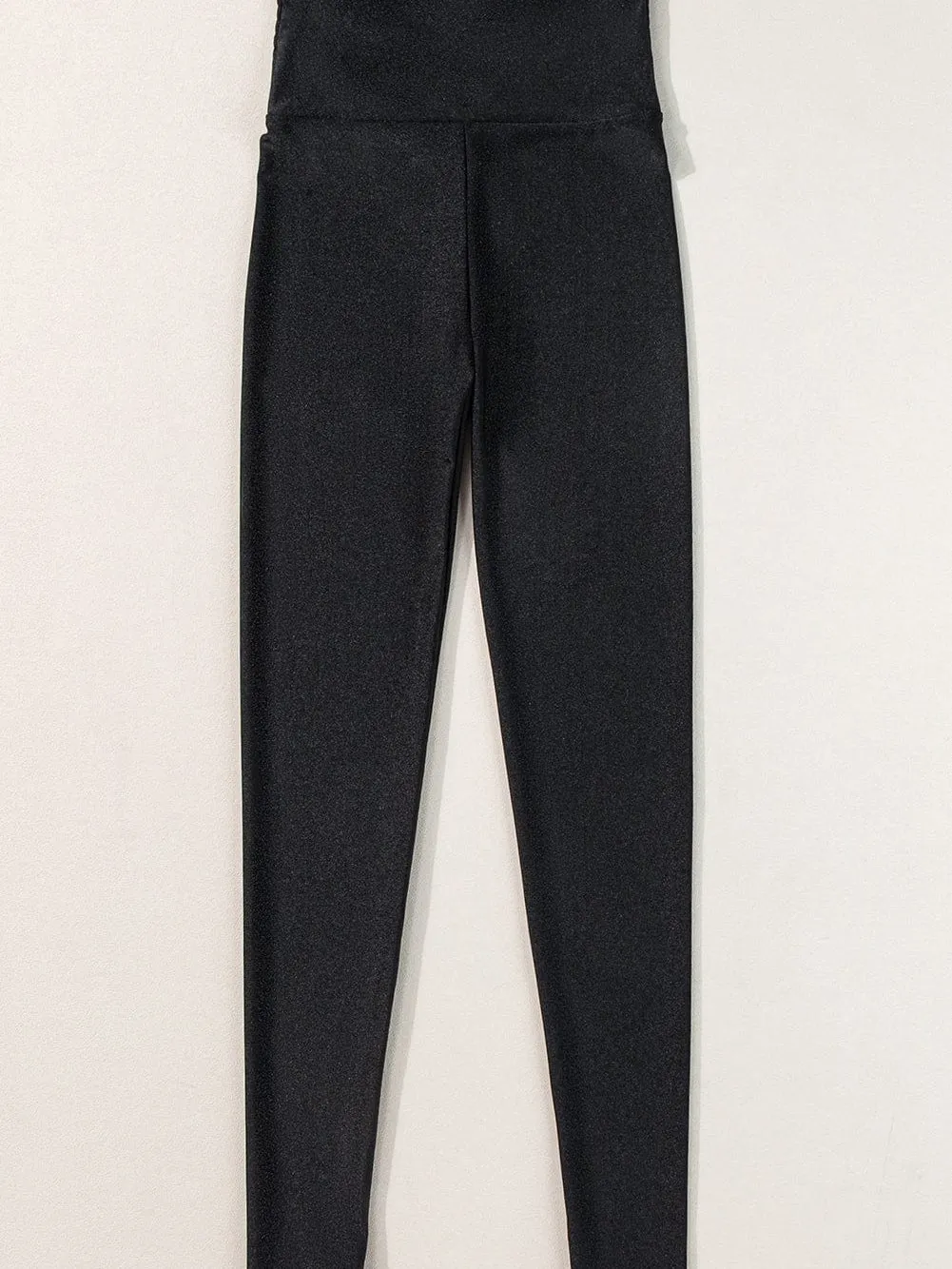 Brown Faux Leather Leggings