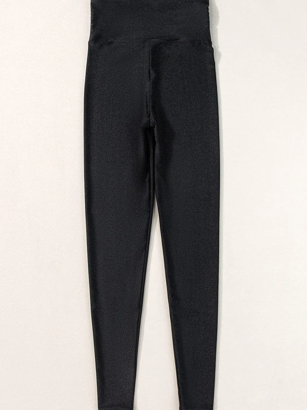 Brown Faux Leather Leggings