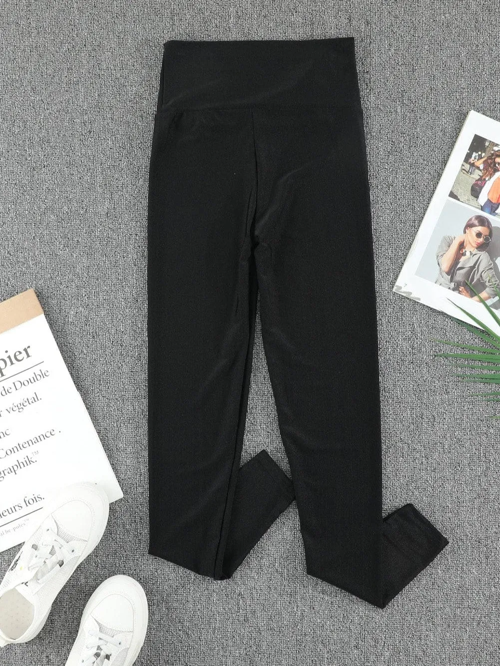 Brown Faux Leather Leggings