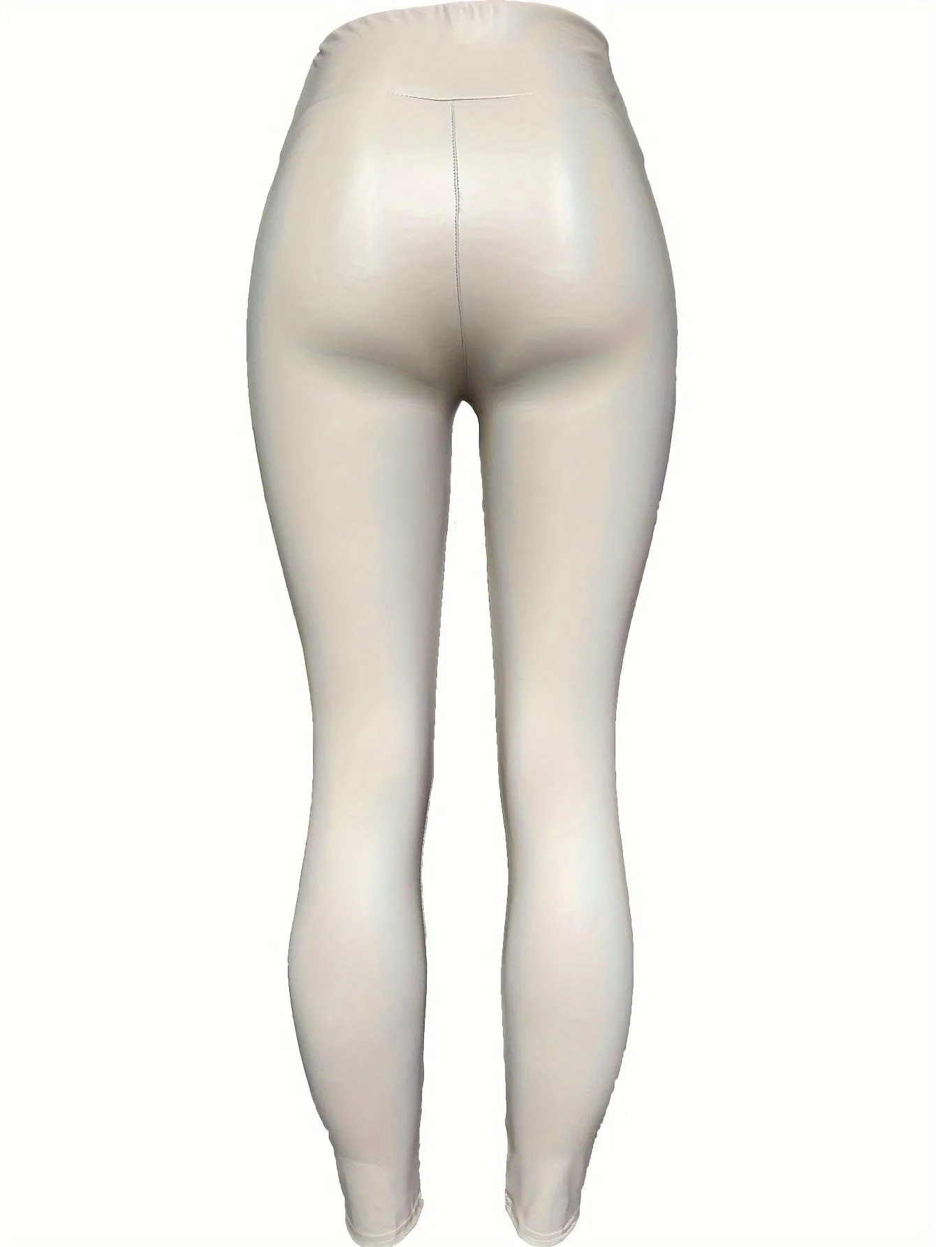Brown Faux Leather Leggings