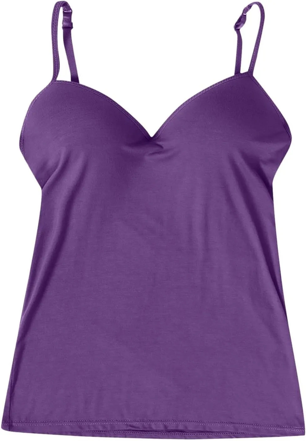 Camisole Tops for Women Wtih Shelf Bra Adjustable Strap Workout Yoga Shirt Summer Tank Top Layer Padded Bra