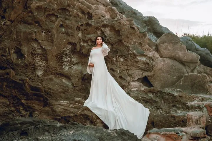 Chandler Flowy Maternity Gown