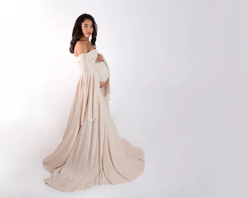 Chandler Flowy Maternity Gown