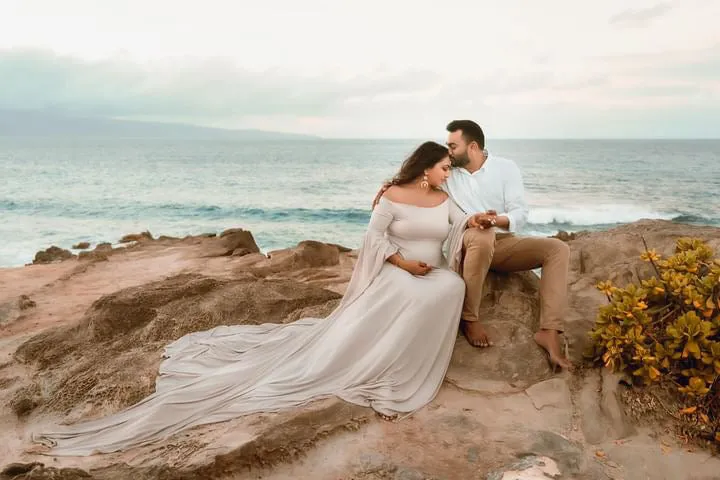 Chandler Flowy Maternity Gown