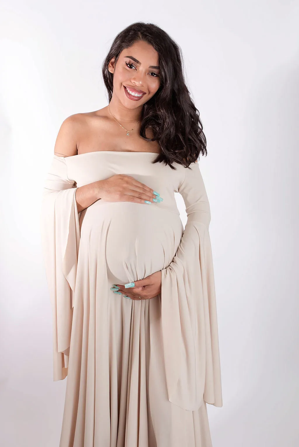 Chandler Flowy Maternity Gown
