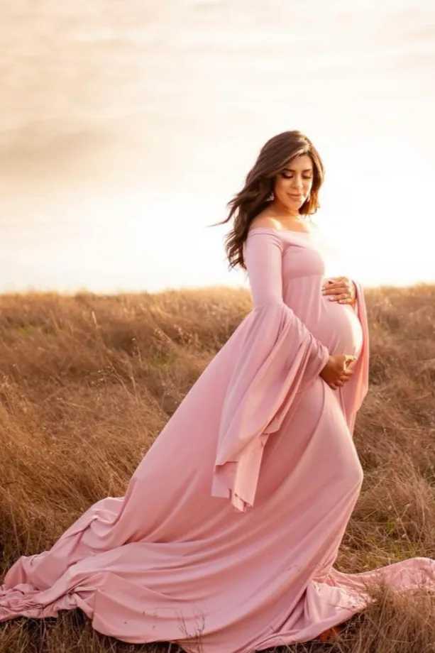 Chandler Flowy Maternity Gown