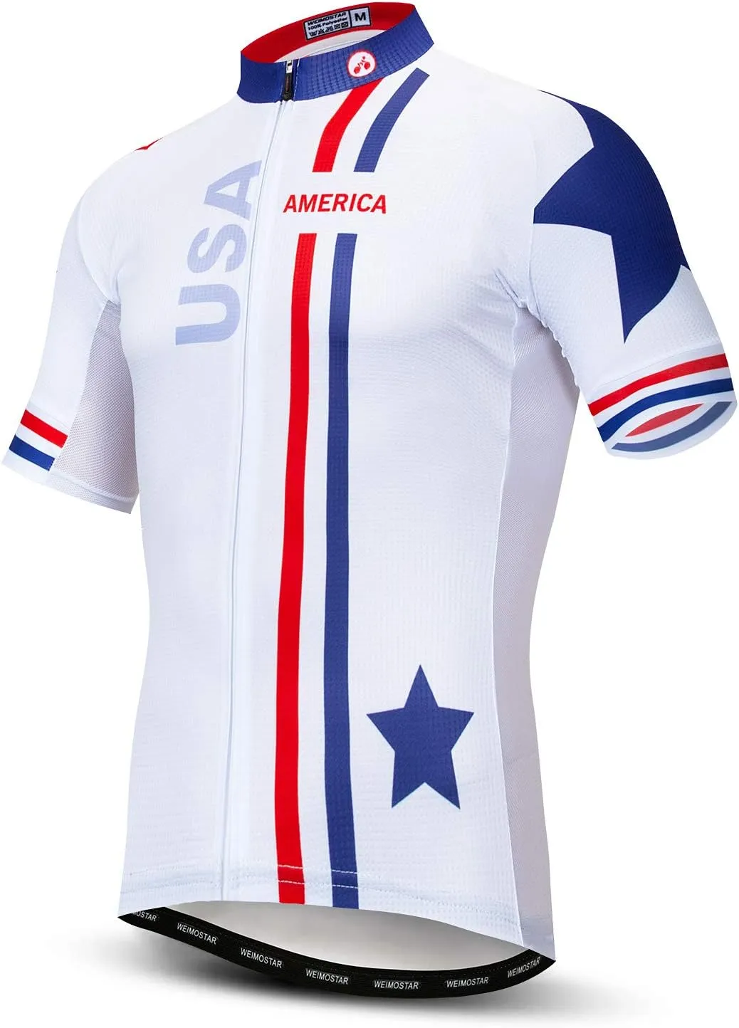 Cycling Jersey Men Short Sleeve Bike Shirt Breathable Bicycle Jacket Pockets