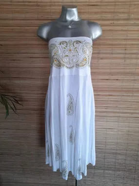 DRESS SEQUIN Black/ Silver or White/ Gold