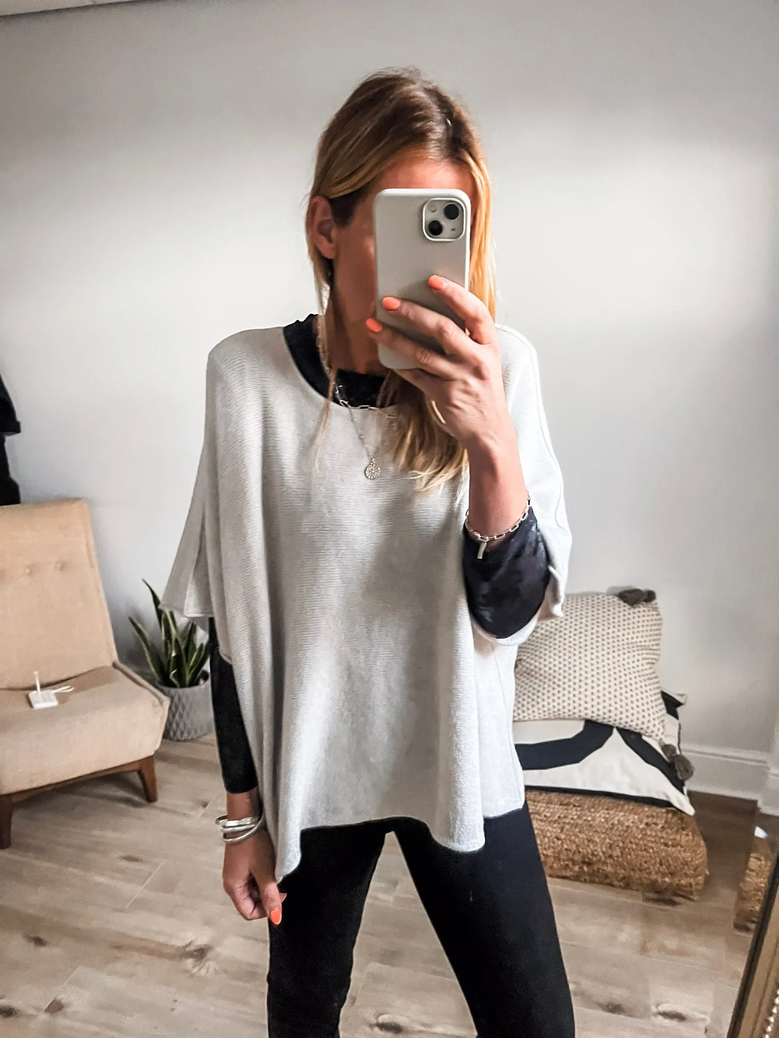 Fine Knit Batwing Jumper