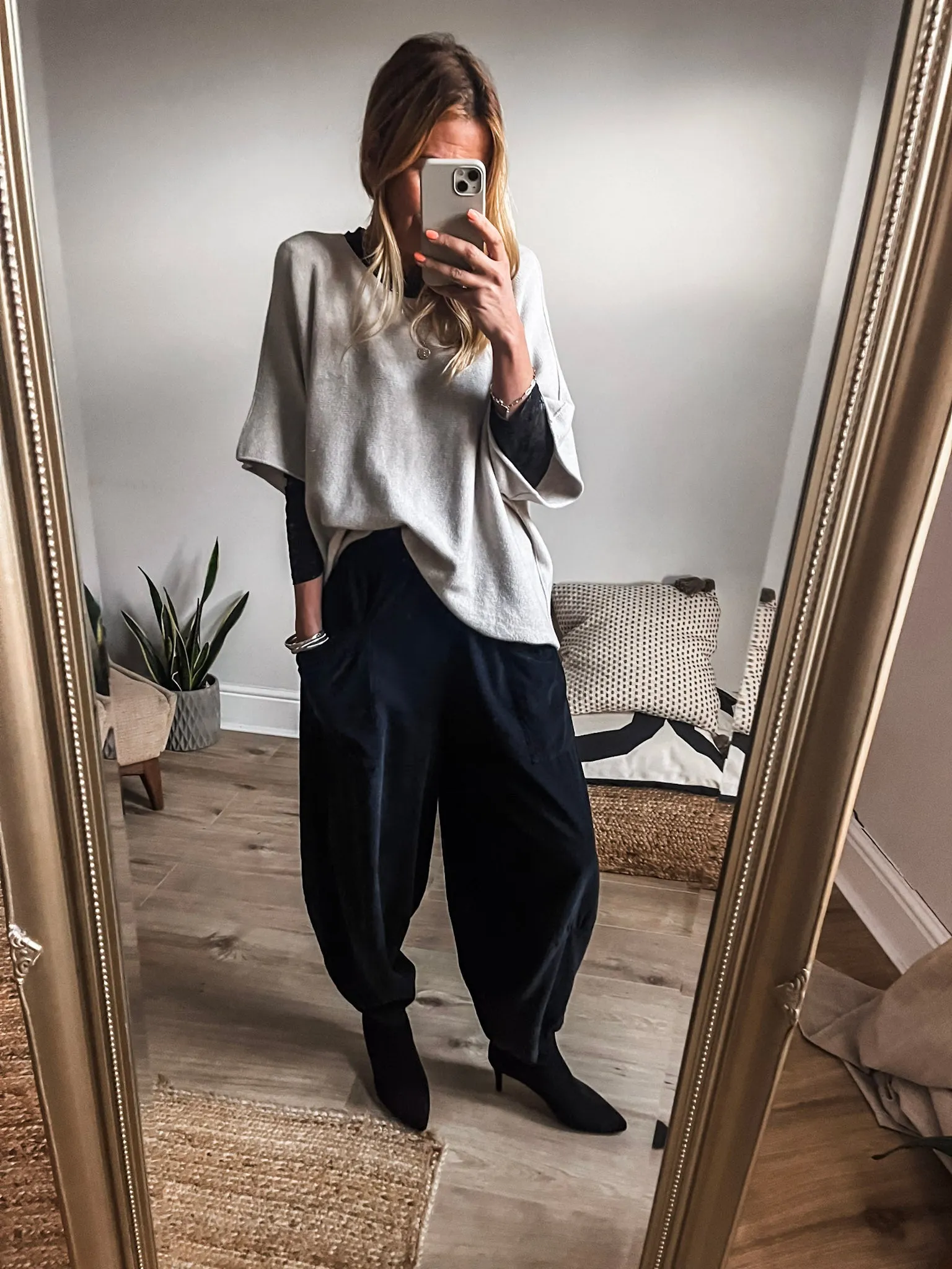 Fine Knit Batwing Jumper