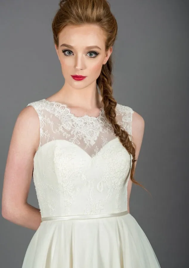 Full length Boho romantic floaty bridal dress by Lou Lou 86-Esme