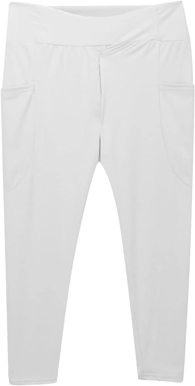 Girls Leggings Casual Seamless High Waisted Stretch Tights Dance Yoga Pants Kids Leggings with Pockets 5-12 Years
