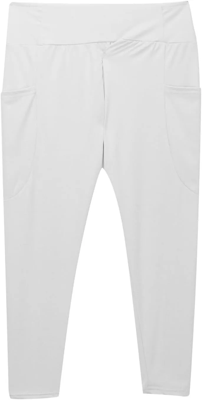 Girls Leggings Casual Seamless High Waisted Stretch Tights Dance Yoga Pants Kids Leggings with Pockets 5-12 Years