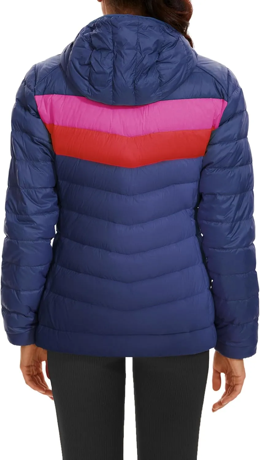 Iguana Women's Hooded Packable Ultra Light Weight Short Down Jacket Winter Puffer Coat