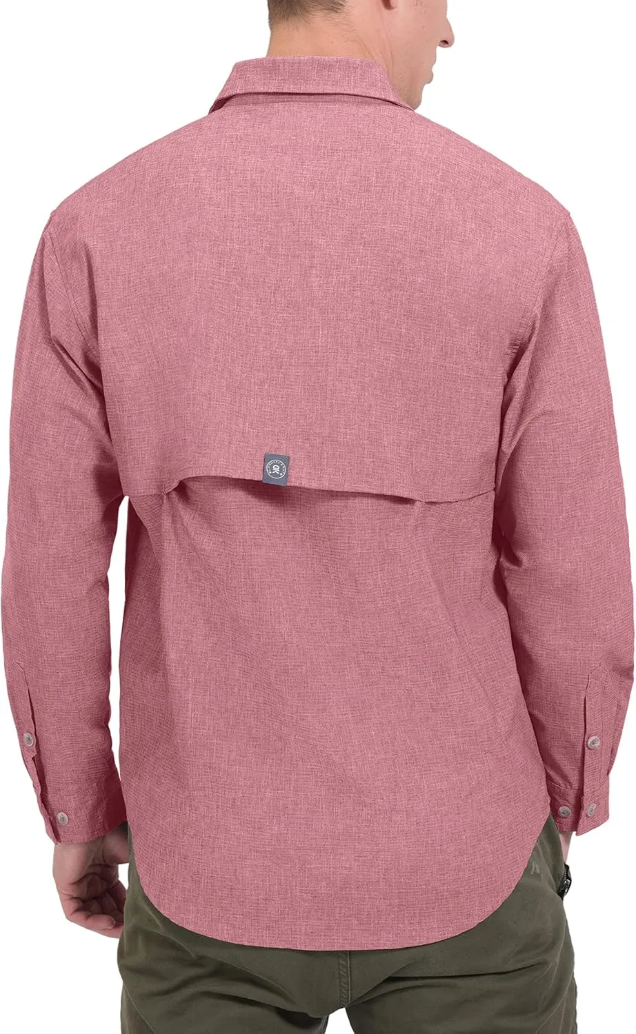 Little Donkey Andy Men's UPF 50  UV Protection Shirt, Breathable Long Sleeve Fishing Hiking Shirt, Air-Holes Tech