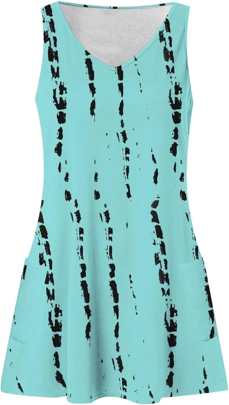 Maxi Dress for Women Sleeveless Midi Dress for Women Sun Dresses for Women Casual Beach Women's Sundress Mini Dress