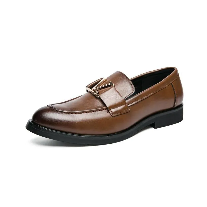 Men's Vintage Italian Faux Leather Shoes