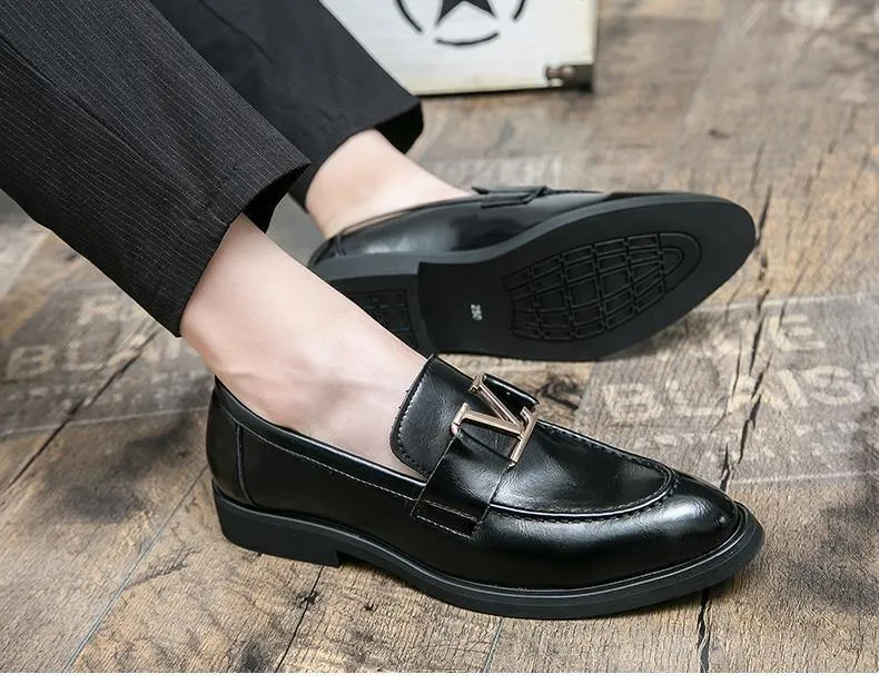 Men's Vintage Italian Faux Leather Shoes
