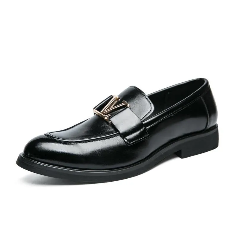 Men's Vintage Italian Faux Leather Shoes