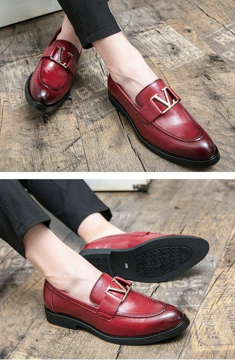 Men's Vintage Italian Faux Leather Shoes