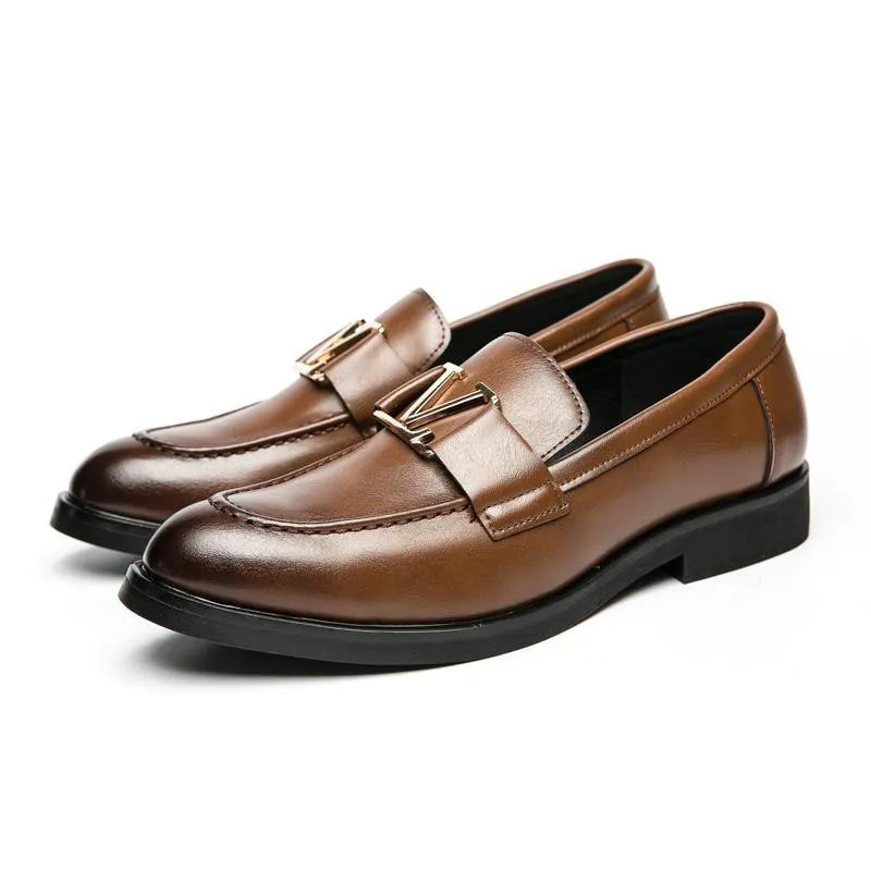 Men's Vintage Italian Faux Leather Shoes