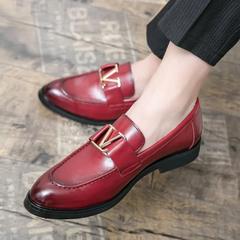 Men's Vintage Italian Faux Leather Shoes