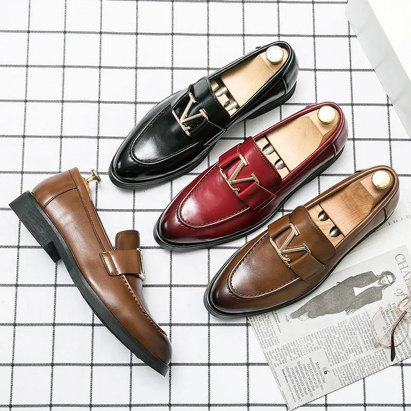Men's Vintage Italian Faux Leather Shoes
