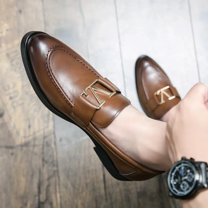 Men's Vintage Italian Faux Leather Shoes