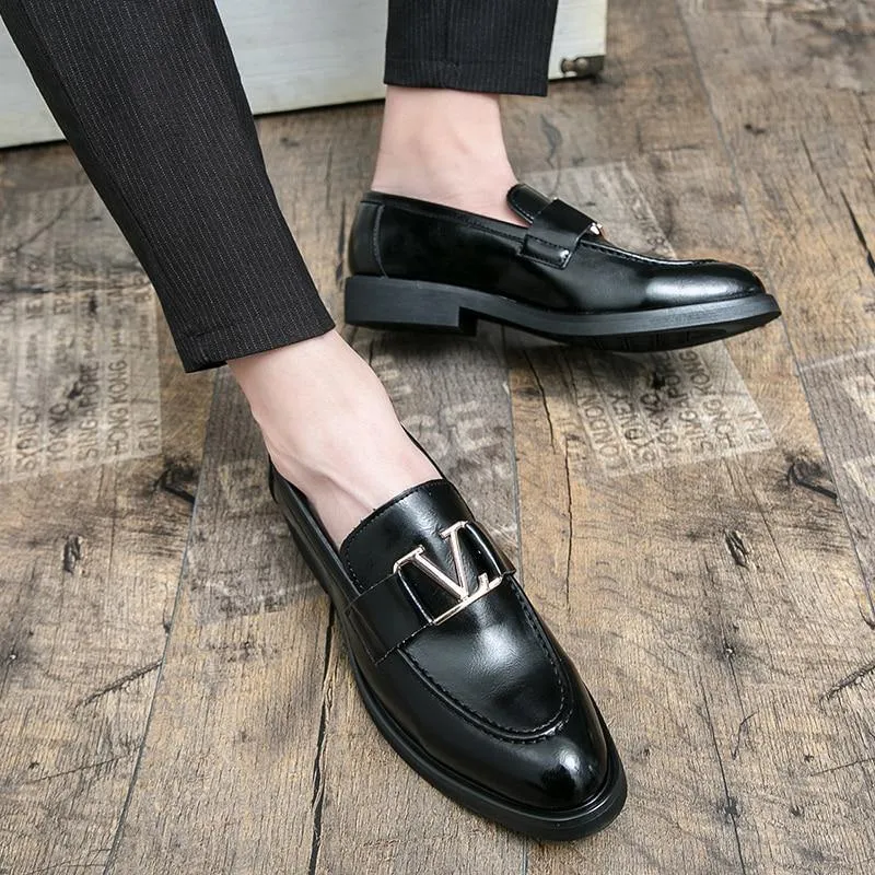 Men's Vintage Italian Faux Leather Shoes