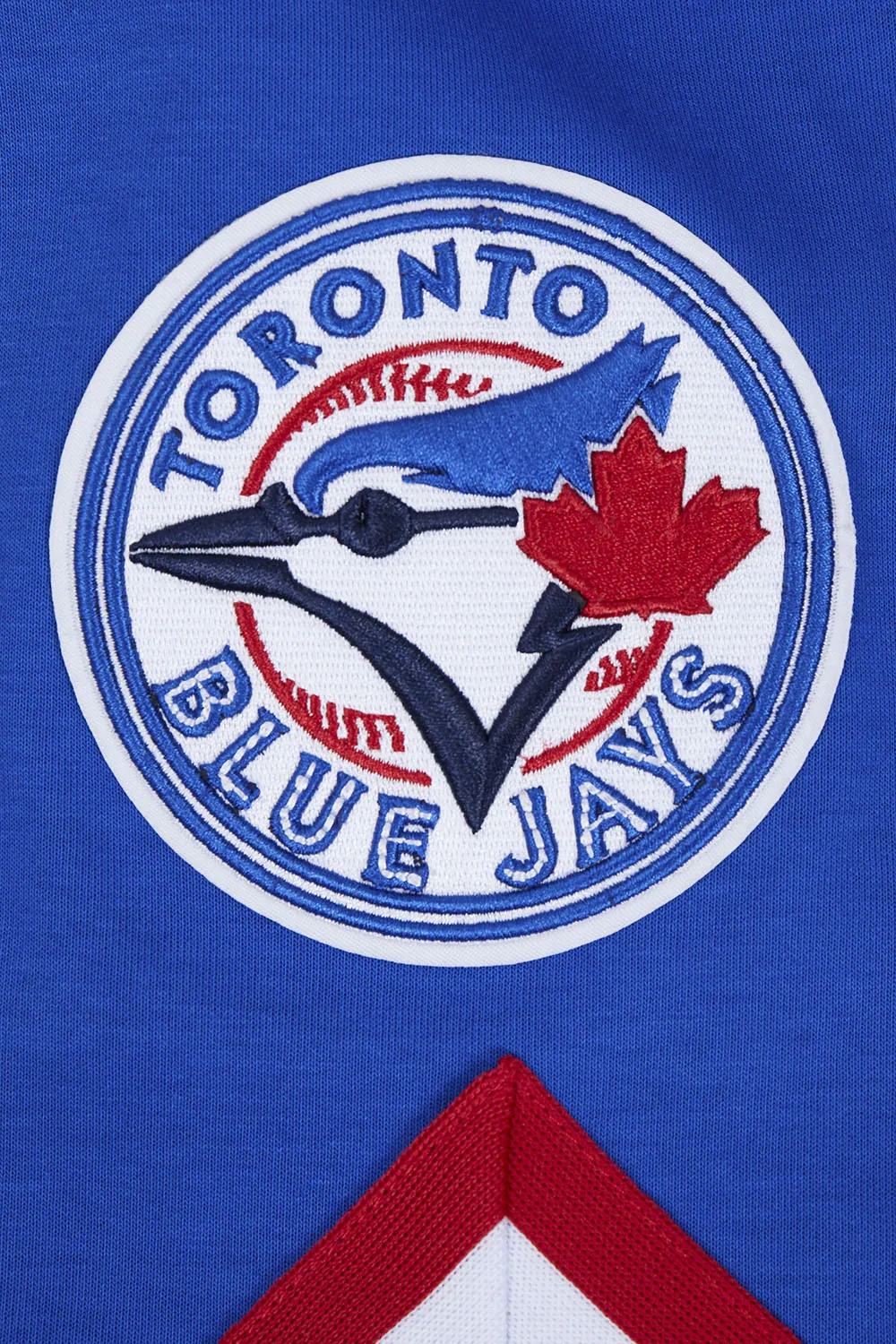 MLB TORONTO BLUE JAYS CLASSIC MEN'S WARM UP JACKET (ROYAL BLUE/RED)