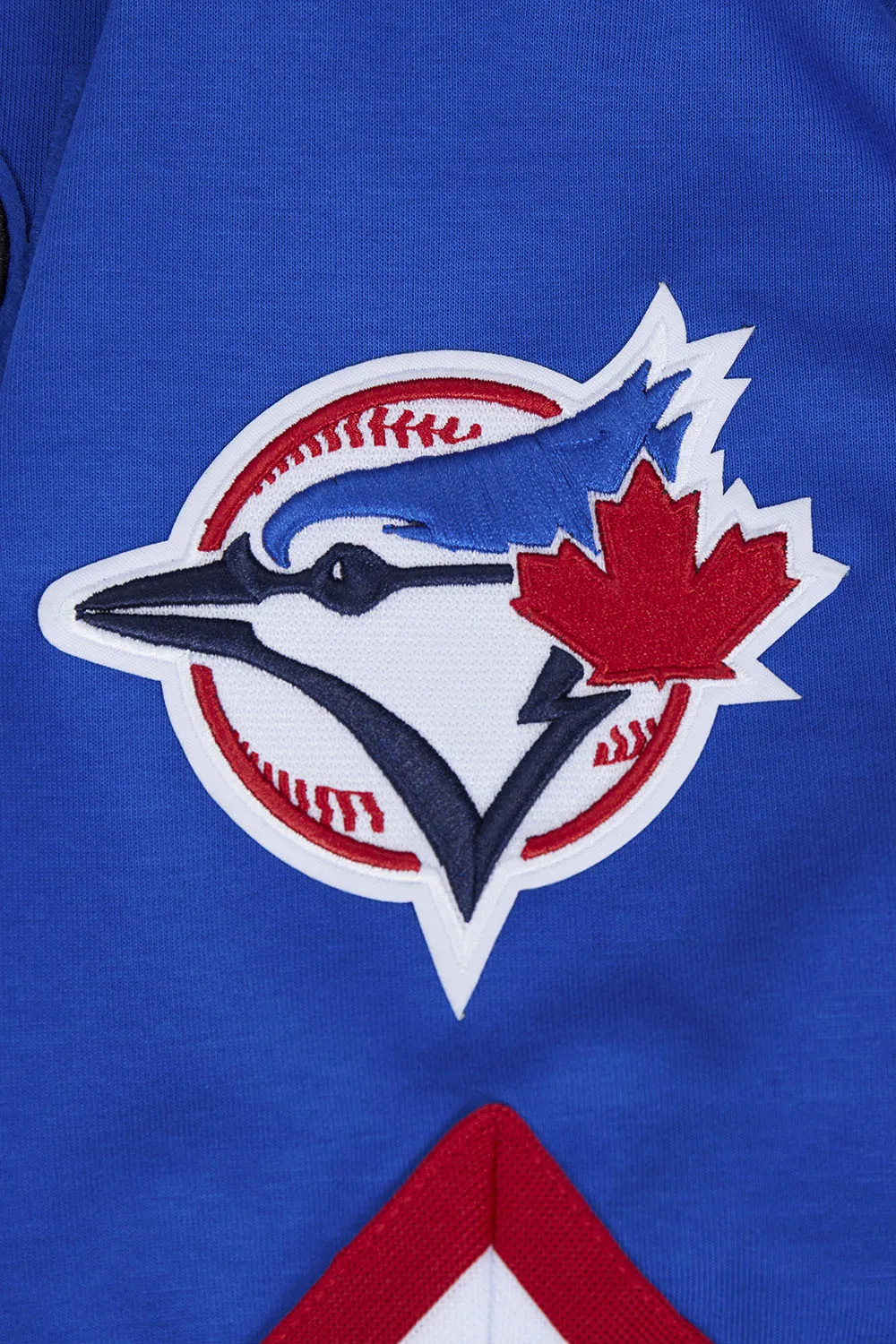 MLB TORONTO BLUE JAYS CLASSIC MEN'S WARM UP JACKET (ROYAL BLUE/RED)
