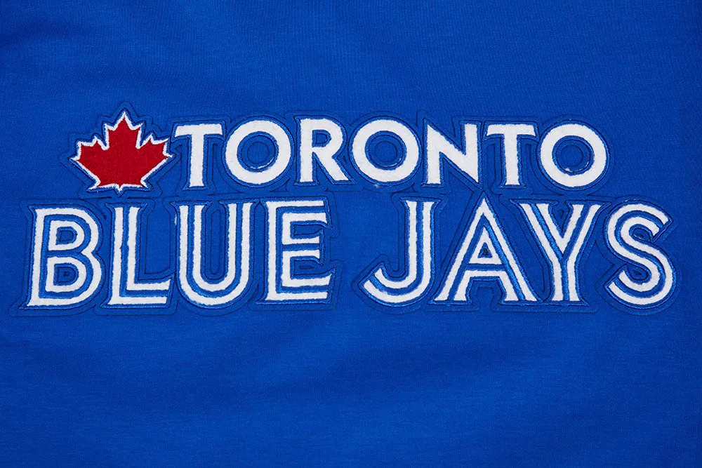 MLB TORONTO BLUE JAYS CLASSIC MEN'S WARM UP JACKET (ROYAL BLUE/RED)