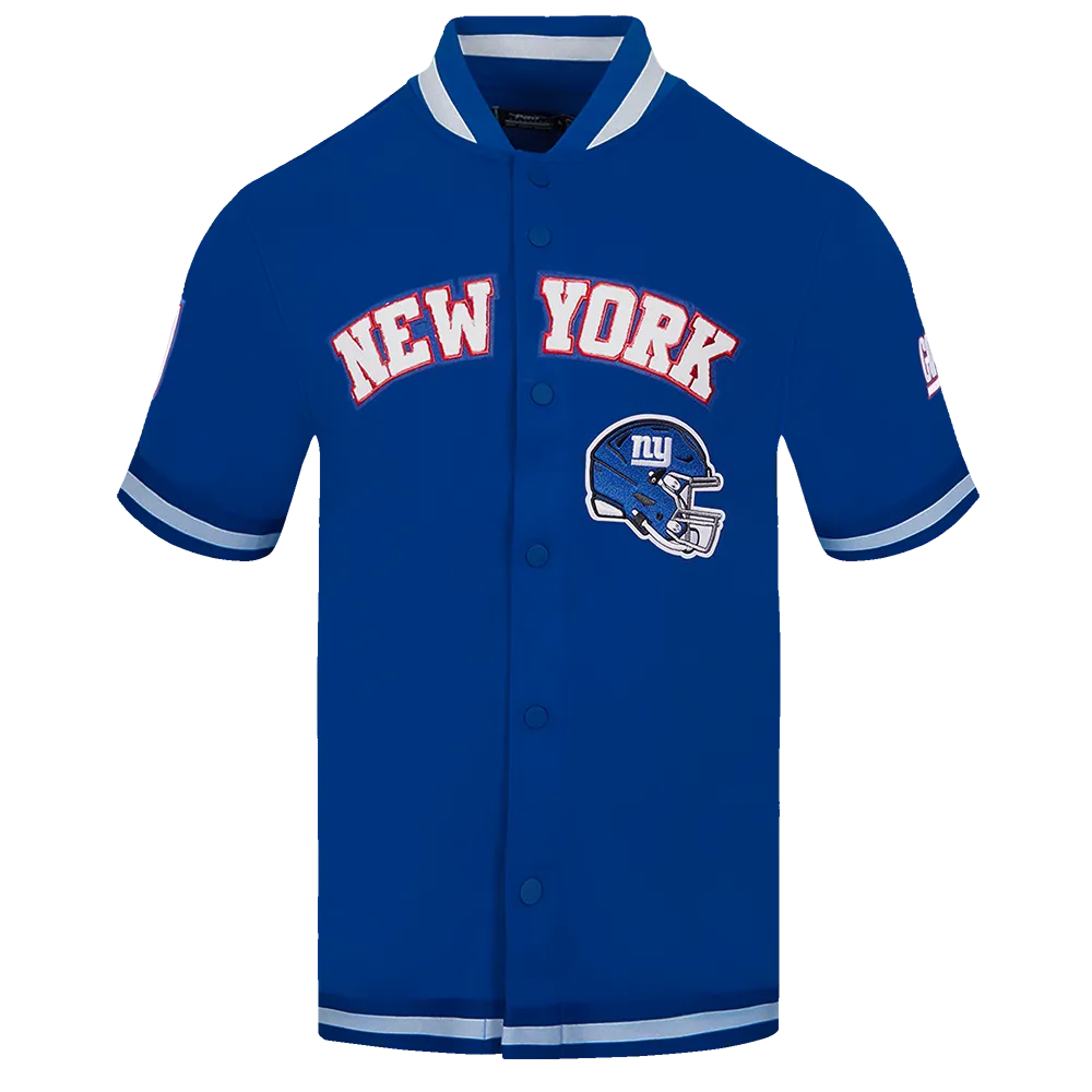 NFL NEW YORK GIANTS CLASSIC MEN'S WARM UP JACKET (DODGER BLUE)