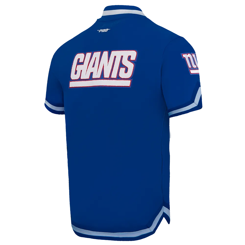 NFL NEW YORK GIANTS CLASSIC MEN'S WARM UP JACKET (DODGER BLUE)