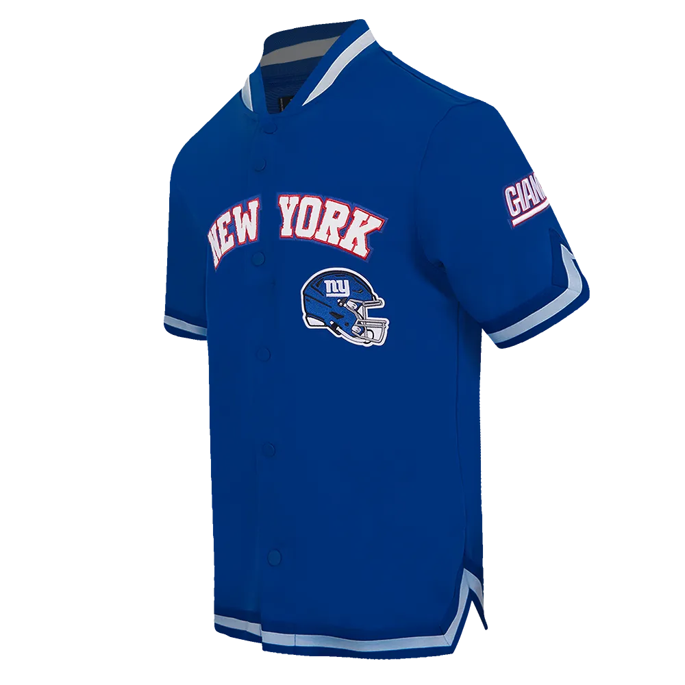 NFL NEW YORK GIANTS CLASSIC MEN'S WARM UP JACKET (DODGER BLUE)