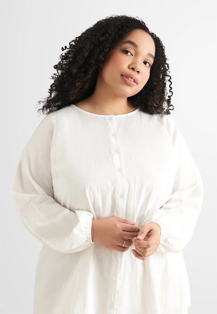 Paloma Minimalist Cotton Button Blouse