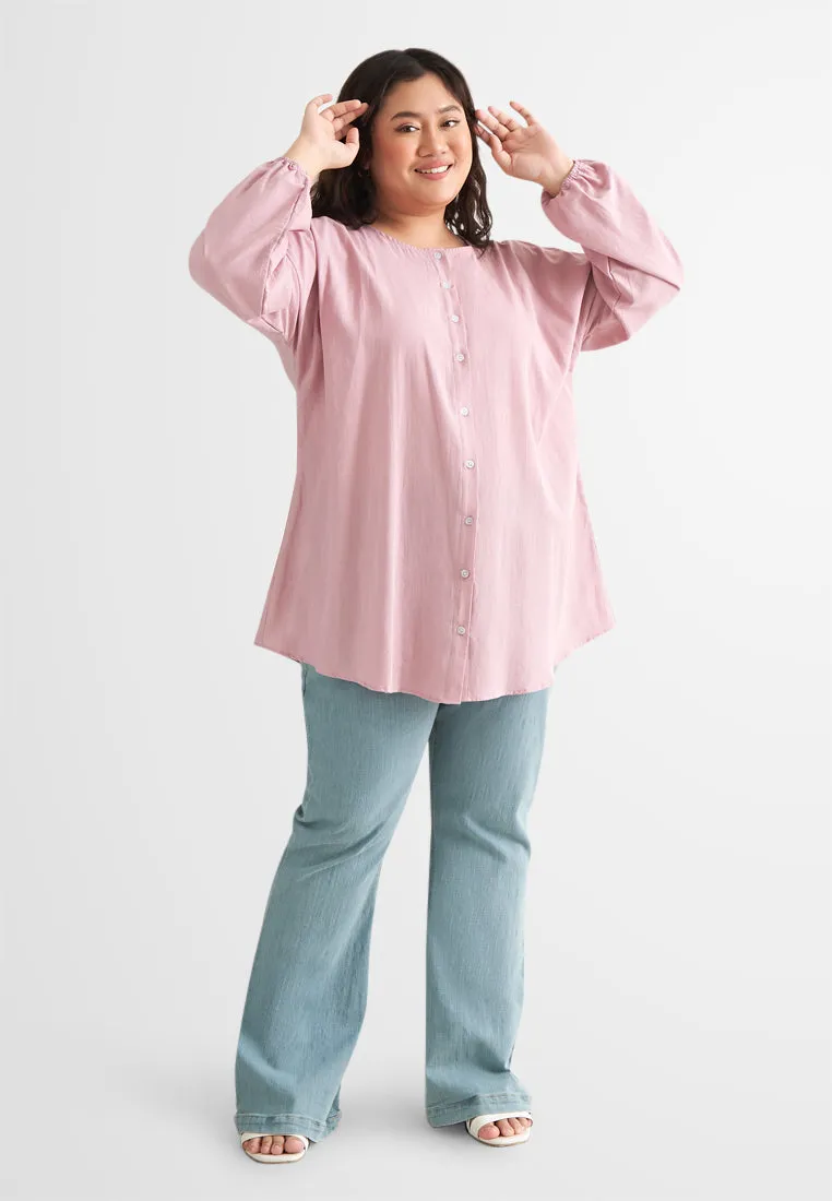 Paloma Minimalist Cotton Button Blouse