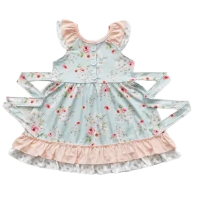 "Floral Fun" Girls Boho Party Dress