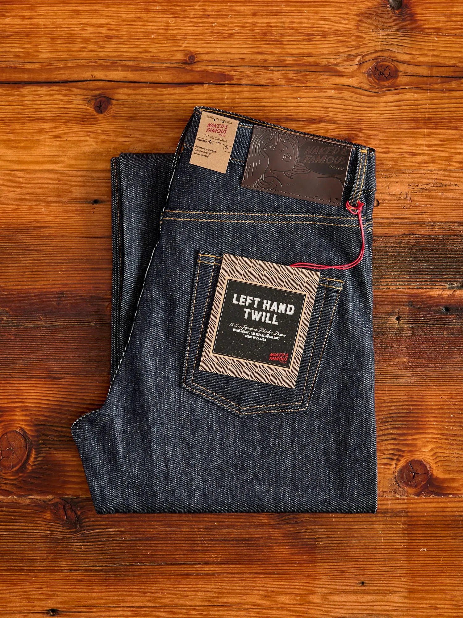 "Left Hand Twill" 13.75oz Selvedge Denim - Strong Guy Fit
